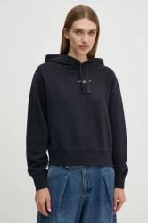 Tommy Hilfiger felső sötétkék, női, sima, kapucnis, WW0WW42896 - sötétkék L