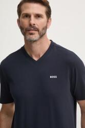 BOSS Green t-shirt sötétkék, férfi, sima - sötétkék XXL
