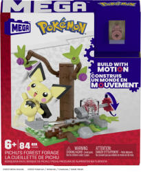 Mattel Pokemon Mega Set De Constructie Forajele Forestiere Ale Lui Pichu (MTHDL75_HPB59) Figurina