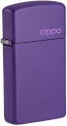 Zippo Brichetă Zippo 1637ZL Slim Purple Matte Zippo Logo (1637ZL) Bricheta