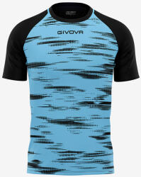 Givova SHIRT PIXEL INTERLOCK dressz világoskék-fekete 4XS