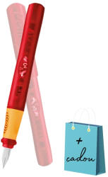 Pelikan Stilou Pelikano junior 669242, Penita A, grip economic, pentru dreptaci, Rosu (669242/ROSU)