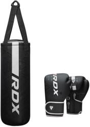 RDX Set sac de box RDX F6 2FT KARA Kids și mănuși de 6 OZ (3JPB-F6MW-2FT-uni-negru)