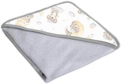 Kidizi Prosop bebe din bumbac cu gluga 90x90 cm Kidizi Koala Dreams, culoare gri, potrivit de la nastere pana la 2 ani (5949551912484)
