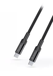 DEVIA Extreme Speed Series USB-C Apa - USB-C Apa 2.0 Adat és Töltőkábel - 1.5 m, Fekete