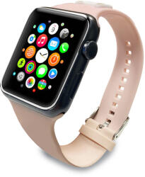 Karl Lagerfeld Apple Watch S1-S8 Szilikon Szíj - 38/40/41 mm, Rózsaszín (KLAWMSLCP)