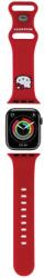 Hello Kitty Apple Watch Okosóra Szíj Szilikon - 38/40/41 mm, Piros