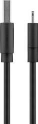 Goobay 72904 USB-A Apa - Lightning Apa 2.0 Adat és Töltőkábel - 0.5 m, Fekete (72904)
