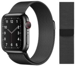 Apple Watch S1-6 Rozsdamentes Acél Szíj - 38/40 mm, Fekete