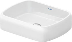 Duravit Qatego mosdótál 50x40 cm négyszögletes mosdótálak fehér fényes 2384500079 (2384500079)
