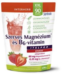INTERHERB XXL Szerves Magnézium+ B6 italpor eper 90adag