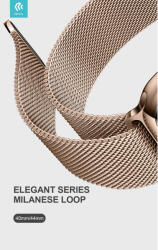 DEVIA Apple Watch S1-6 Fém Szíj - 42/44 mm, Rózsaarany (ST326417)