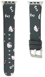 Hello Kitty Apple Watch Heads & Bows Okosóra Szíj Szilikon - 38/40/41 mm, Fekete