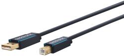 clicktronic USB-A Apa - USB-B Apa 2.0 Nyomtató Kábel - 1.8 m, Fekete (70096)