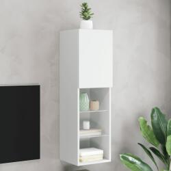 vidaXL fehér TV-szekrény LED-lámpákkal 30, 5 x 30 x 102 cm (837015)