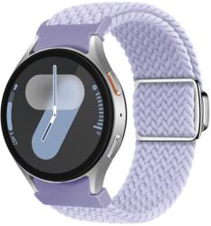  Curea din nailon împletită pentru Samsung Galaxy Watch 7 (40 / 44 mm) FOG PURPLE
