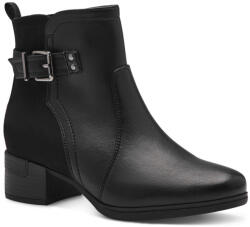 Jana női cipzáras fekete bokacipő 25374-43-001 07426