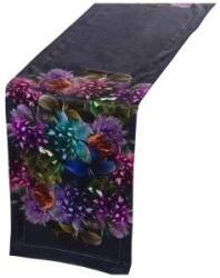 Alexandra House Living Șervet pentru Masă Alexandra House Living Negru Textilă 180 x 30 cm Кадифе Floral