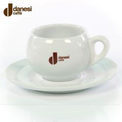 Danesi Caffé fehér porcelán csésze csészealjjal Latte Vario Max 250 ml-hez
