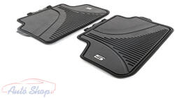  Gyári BMW G30 G31 Allweather tépőzáras fekete hátsó gumiszőnyeg szett 51472414219