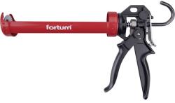 Fortum kinyomópisztoly; fém, 225mm, 360°-ban körbeforgatható acél bölcső tubustartóval, állítható lökethossz+túlfolyás gátló (4770822) - sipibolt