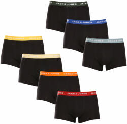 Jack and Jones 7PACK boxeri bărbați Jack and Jones negri (12230353) XL (176476)
