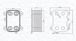 Magneti Marelli Olajhűtő, motorolaj MAGNETI MARELLI 350300003300 (350300003300)