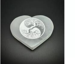 R. M. ékszer Ásványok Szelenit szív lapos életfa yin yang 10cm (109869)