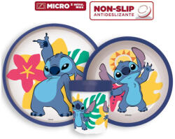 Disney Lilo és Stitch csúszásmentes étkészlet, micro műanyag szett Nr1