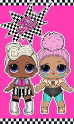 MGA Entertainment LOL Surprise kéztörlő, arctörlő, törölköző 30x50cm Nr 01