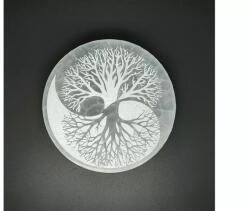 R. M. ékszer Ásványok Szelenit korong életfa yin yang 8cm (109870)