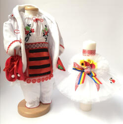 Magazin Traditional Set Traditional Botez Fetita - Costumas + Lumanare 2
