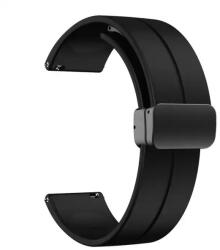  Curea neagra silicon, inchidere magnetica pentru smartwatch 22mm - 450122 - cureaceas