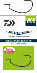 Daiwa Carlige offset Daiwa Steez Worm, marime 2 0, 8 buc plic (A.17703.200)