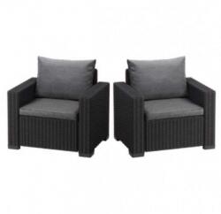 Keter Set 2 fotolii gradina cappuccino Keter, California Grafit (252902)