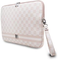DKNY PU Leather Checkered Pattern and Stripe Laptop tok 13" - 14" (Rózsaszín - DKCS14PVSHLP)