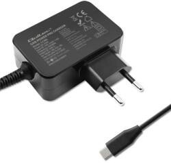 Qoltec 52386 Power Pro USB Type-C Gan Hálózati Töltő - 65W, Fekete (52386)