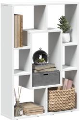 vidaXL fehér szerelt fa könyvespolc 63 x 20 x 90 cm (858138)