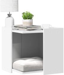 vidaXL fehér szerelt fa macskaalomdoboz 53 x 53 x 51 cm (857751) - vidaxl