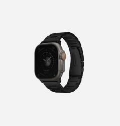 Uniq Osta Apple Watch S4-S9 Fém Szíj - 42/44/45/49 mm, Fekete (UNIQ-49MM-OSTABLK)