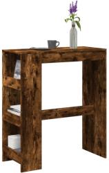 vidaXL füstös tölgy szerelt fa bárasztal tárolókkal 90 x 40 x 103, 5 cm (854377)