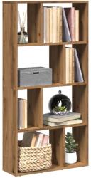 vidaXL kézműves tölgy színű szerelt fa könyvespolc 60 x 20 x 120 cm (858155) - vidaxl