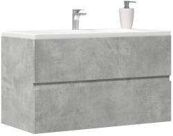 vidaXL betonszürke szerelt fa függő fürdőszobaszekrény 80x38, 5x45 cm (856245) - vidaxl