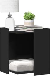 vidaXL fekete szerelt fa macskaalomdoboz 42 x 42 x 51 cm (857743) - vidaxl