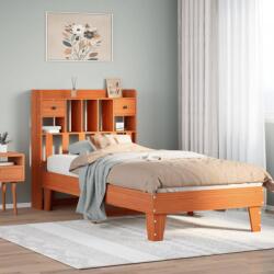 vidaXL viaszbarna tömör fenyőfa ágy matrac nélkül 90 x 200 cm (3308854)