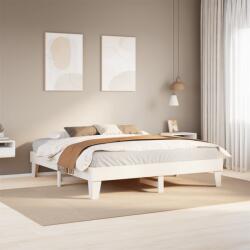 vidaXL fehér tömör fenyőfa ágy matrac nélkül 180 x 200 cm (855347)