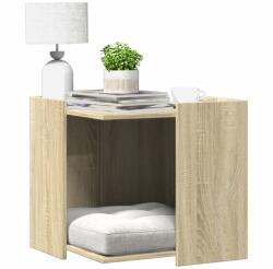 vidaXL sonoma tölgy színű szerelt fa macskaalomdoboz 53 x 53 x 51 cm (857753)