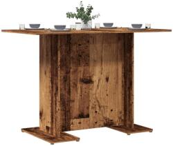 vidaXL antik fa színű szerelt fa étkezőasztal 110 x 60 x 75 cm (855808)