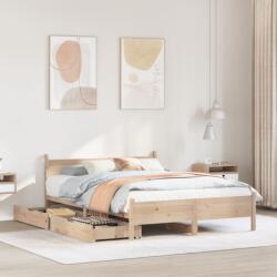vidaXL tömör fenyőfa ágy matrac nélkül 140 x 190 cm (3309782)