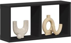 vidaXL fekete szerelt fa faliszekrény 60 x 16 x 30 cm (854878) - vidaxl